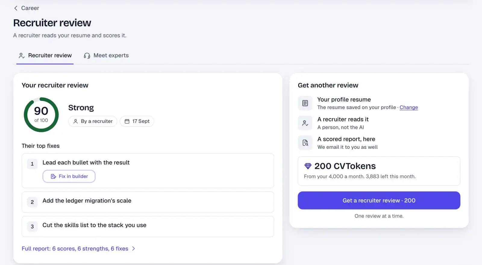Recruiter review